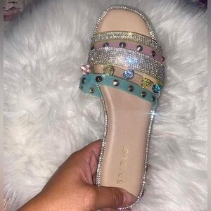 Multi Color Bling Sandals